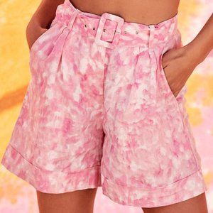 💙3xHP💙 Faithfull The Brand Les Deux Tie-Dye Belted Shorts S